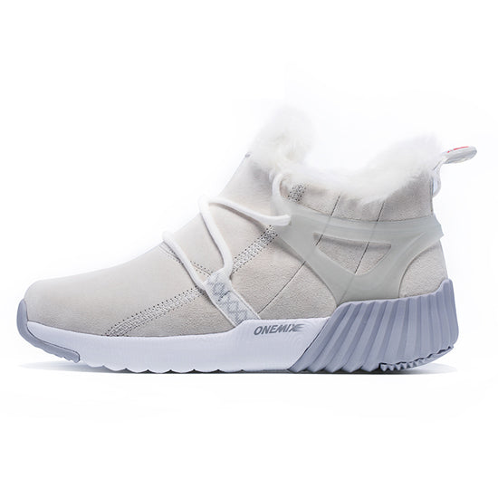 New Couple Mid High And Velvet Shoes Men's And Women's Sports Warm Snow Boots