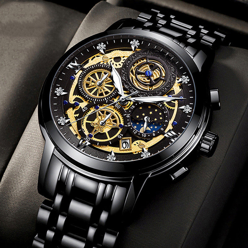 Men's Watch Swiss Personality Waterproof Cross-Border Quartz Watch