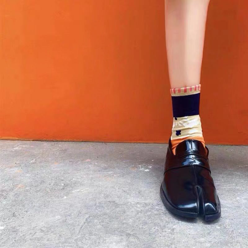Cute Pig Trotters Split Toe Tube Socks Women