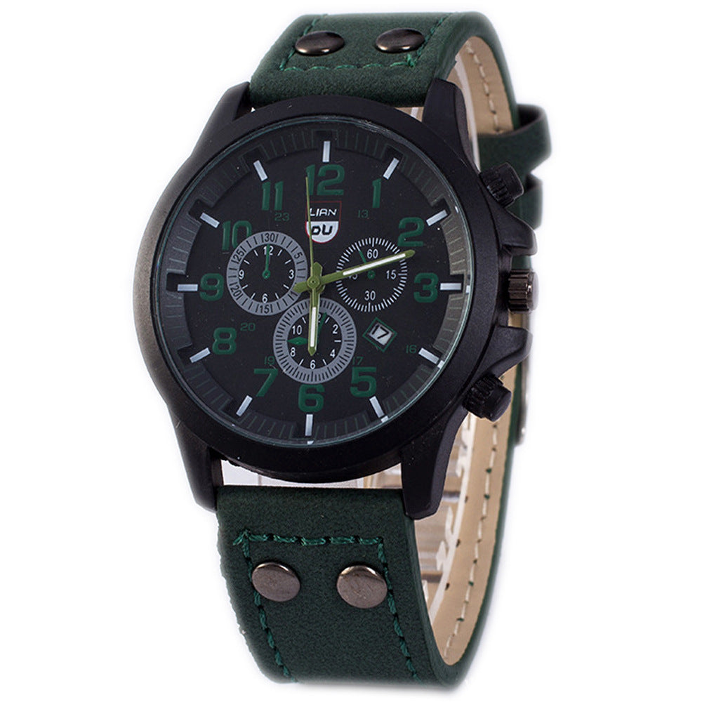 Leisure Sports Three-EyeDigitalScale Quartz Watch