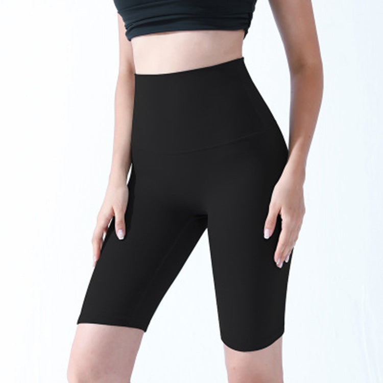 High-Waist Hip-Lifting Sports Shorts Training Fitness Exercise Five-Point Pants