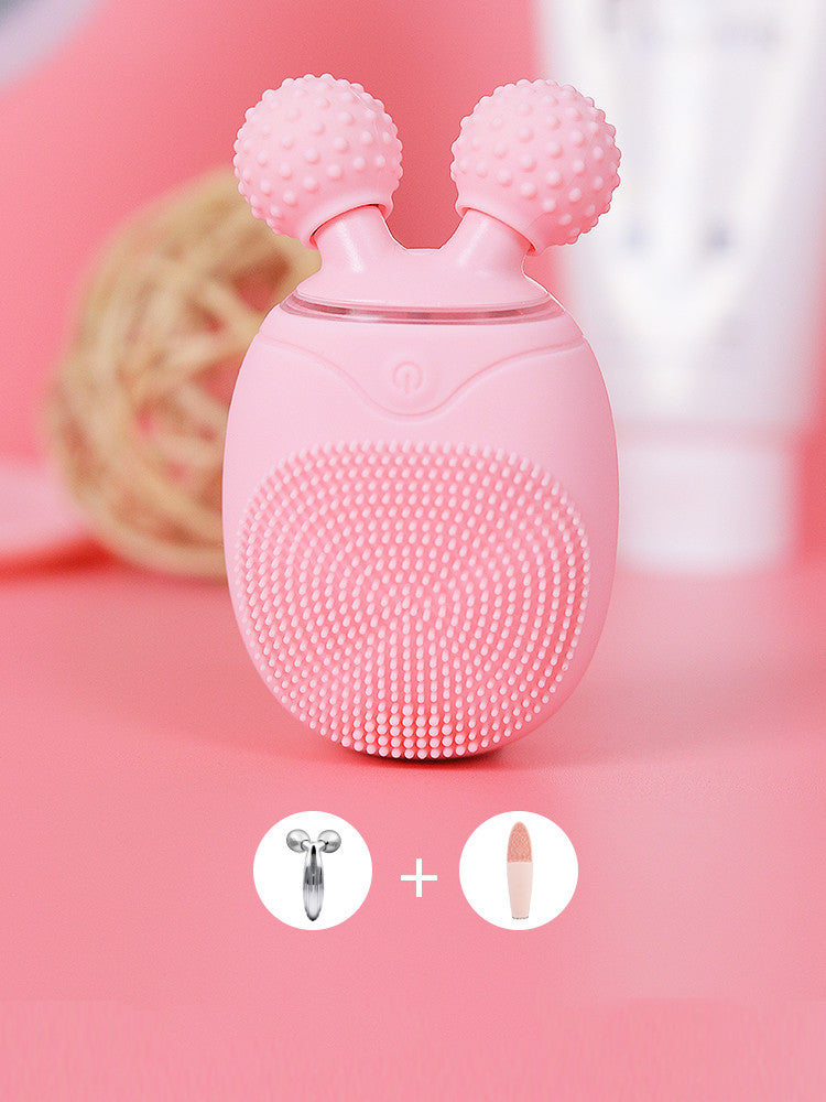 Japan Electric Facial Cleansing Instrument Female Silicone Facial Cleansing Instrument