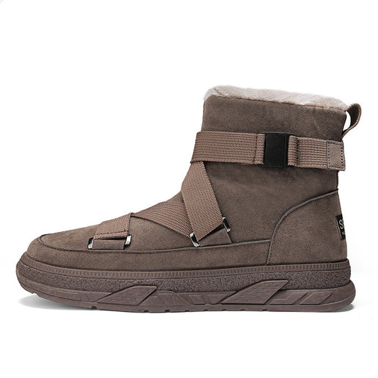 High-Top Men's Casual Martin Boots Northeast Thick Cotton Shoes