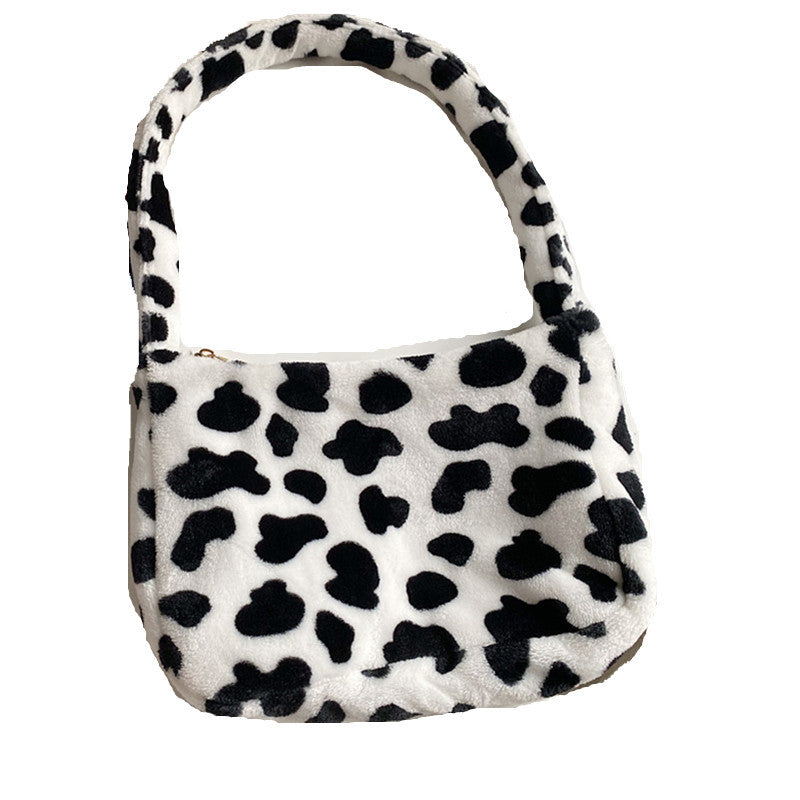 Cute Girl Heart Student Single Shoulder Bag Retro French Armpit Bag