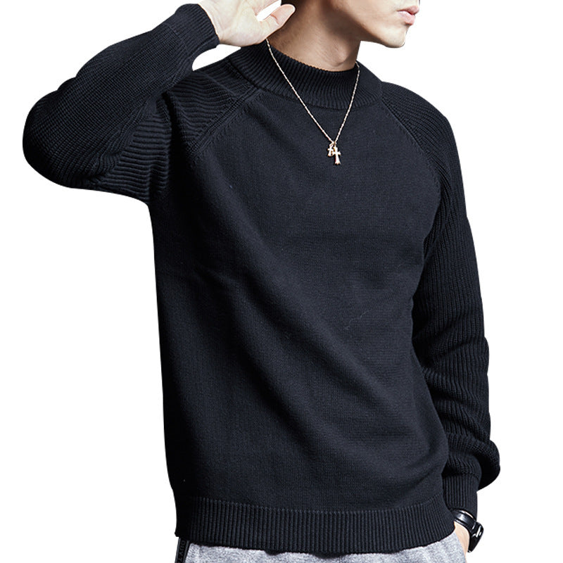Knitted Sweater Solid Color Sweater