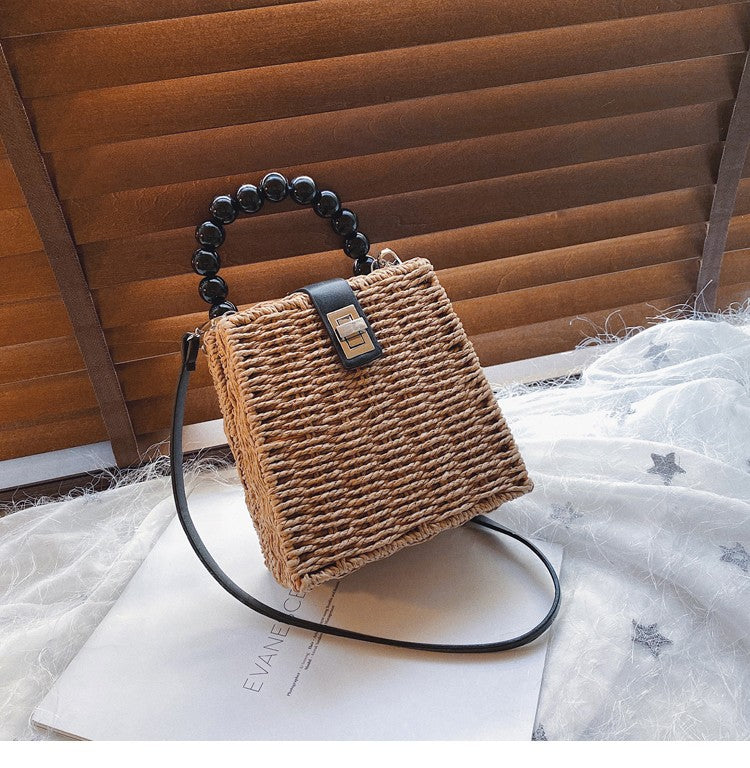 Popular New Fashion Woven Hand-Held Western Style One-Shoulder Diagonal Bag