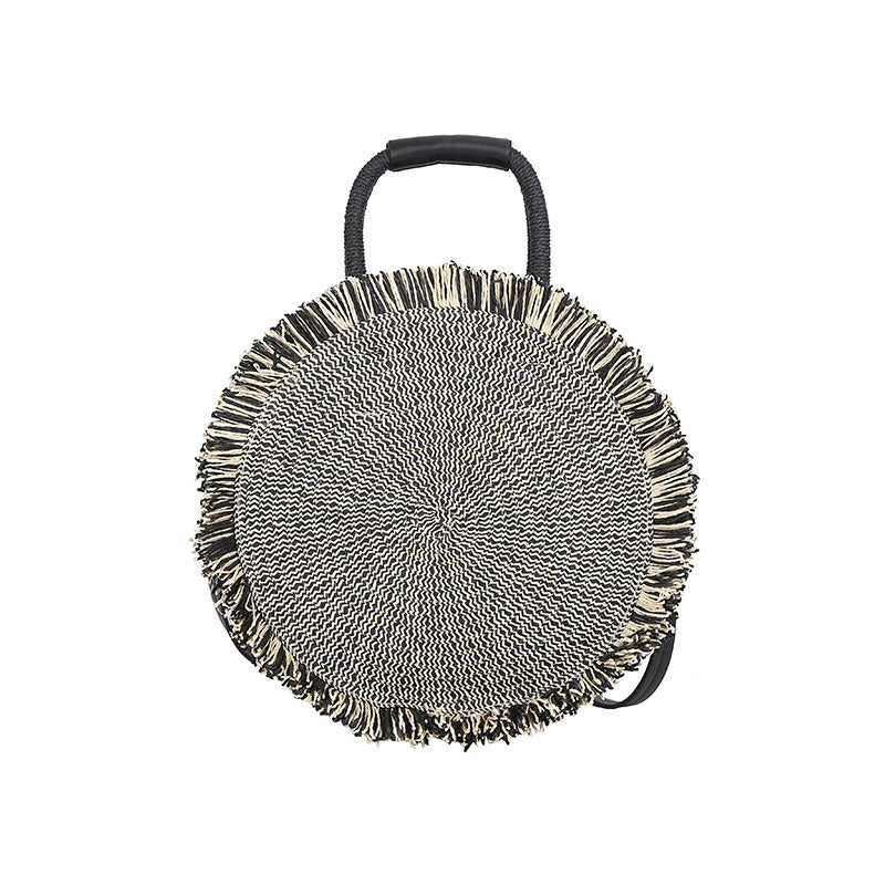 Handmade Rope Woven Straw Handbag