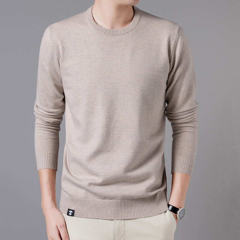 Painted Casual Pullover Long-sleeved Round Neck Jacket
