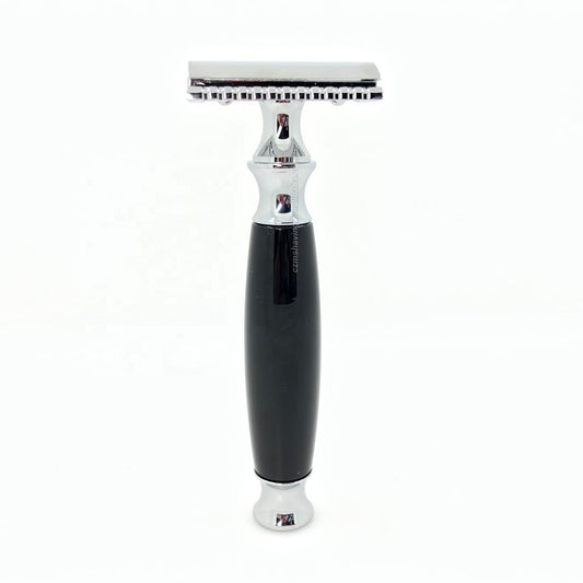 Factory Direct Sale Manual Black Resin Handle Men's Manual Shavers