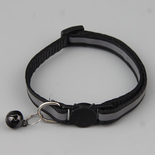 Color Reflective Cat Head Safety Buckle Collar