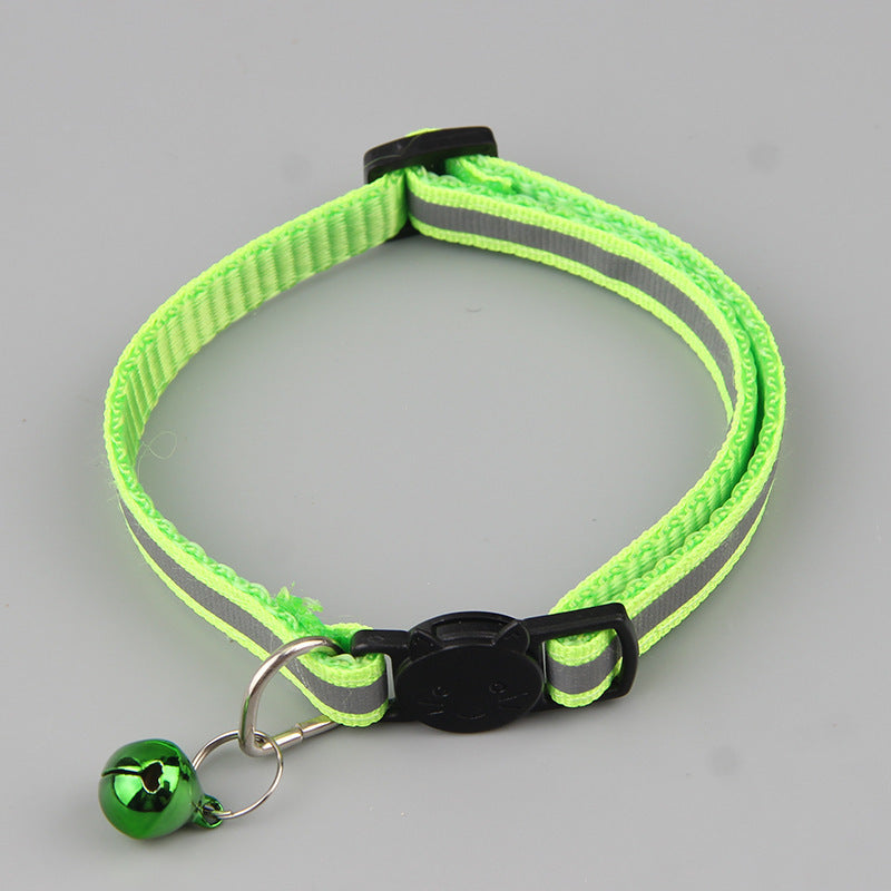 Color Reflective Cat Head Safety Buckle Collar
