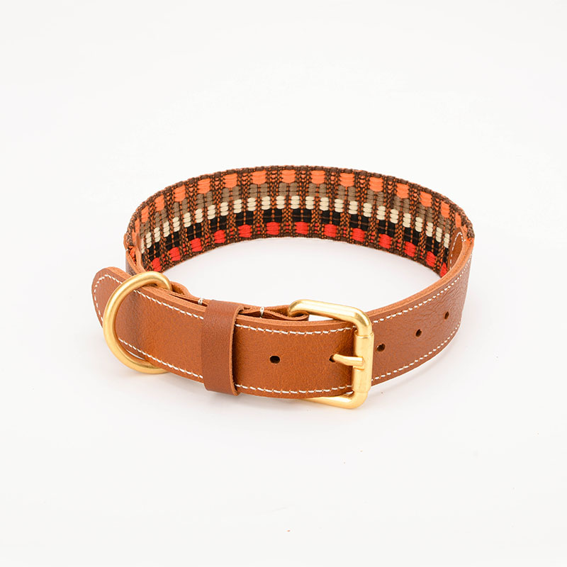 Dog Collar Woven Pet Collar Traction Rope Super Wide Medium Dog Large Dog