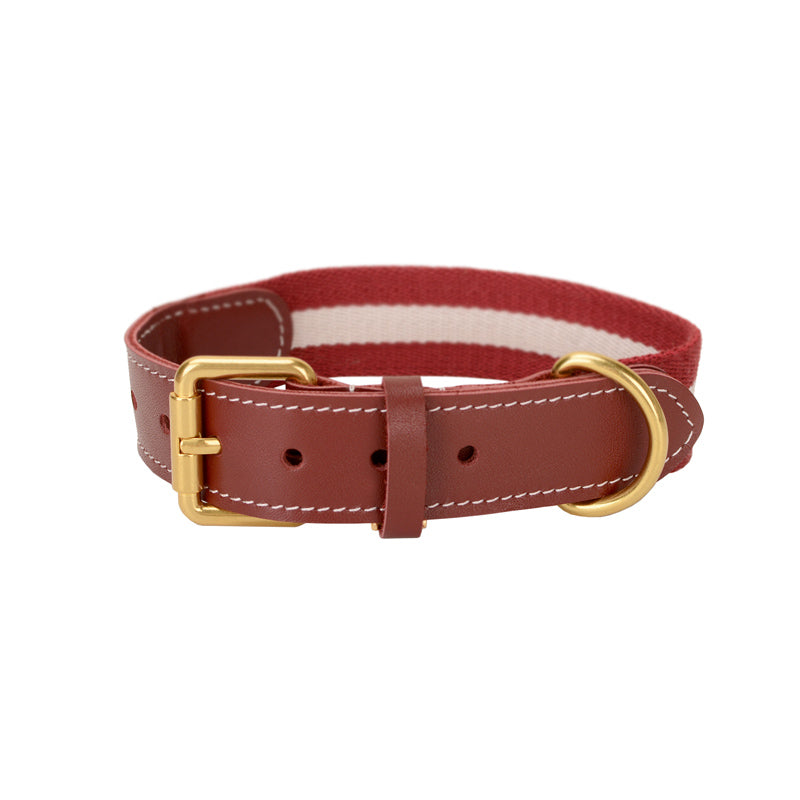 Dog Collar Woven Pet Collar Traction Rope Super Wide Medium Dog Large Dog