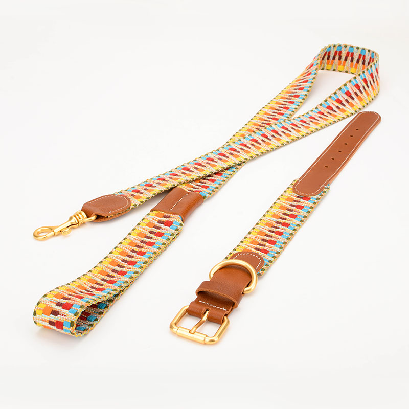 Dog Collar Woven Pet Collar Traction Rope Super Wide Medium Dog Large Dog