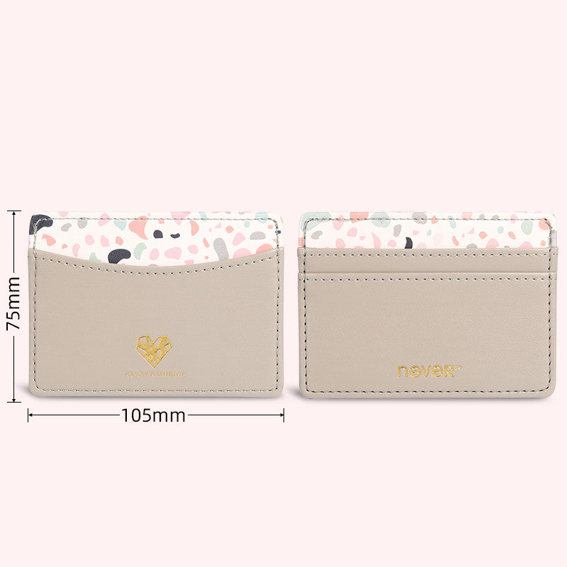 Small, Ultra-Thin, High-End, Large-Capacity Card Card Case Evidence PU Suede Card Holder