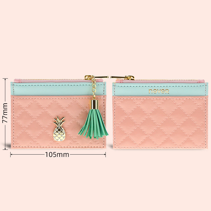 Small, Ultra-Thin, High-End, Large-Capacity Card Card Case Evidence PU Suede Card Holder