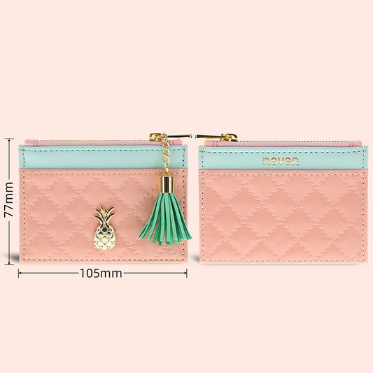 Small, Ultra-Thin, High-End, Large-Capacity Card Card Case Evidence PU Suede Card Holder