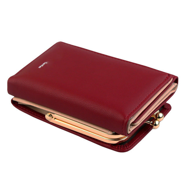 Foldable Pu Leather Female Coin Purse