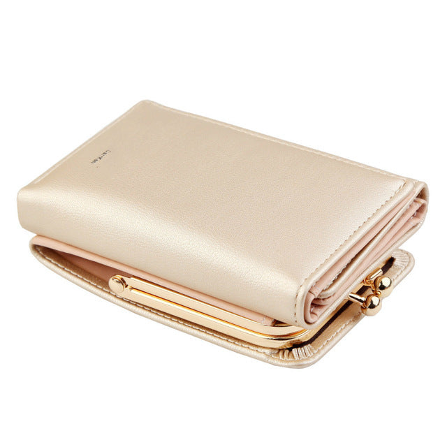 Foldable Pu Leather Female Coin Purse