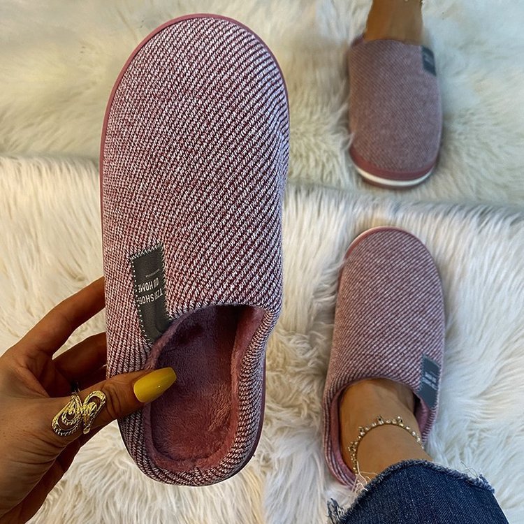 New Large Size Cotton Mop Home Indoor Household Flat Bottom Non Slip Warm Slippers