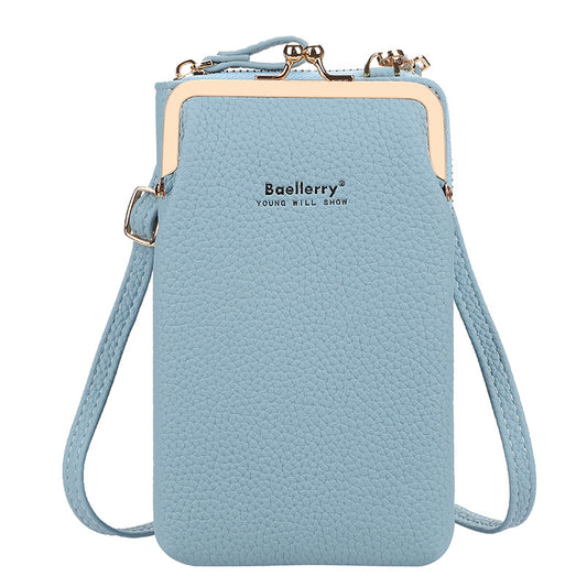 Dametaske, Crossbody, Koreansk Udgave, Litchi Mønster, Passer Til Alt