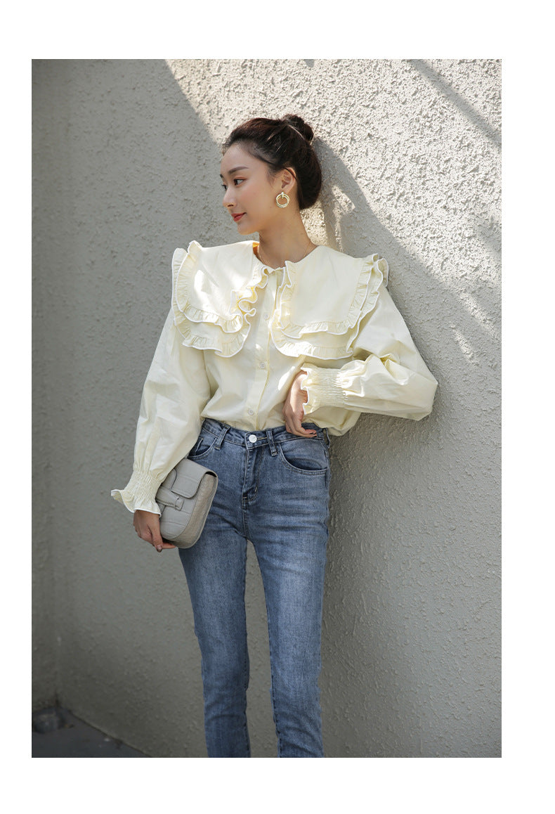 Women's Retro Stretch Irregular Little Feet Jeans