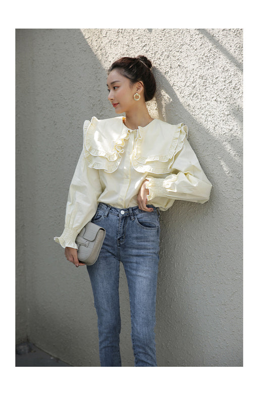 Women's Retro Stretch Irregular Little Feet Jeans