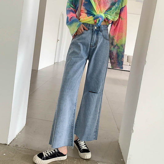 Women's High Waist Wide Leg Jeans