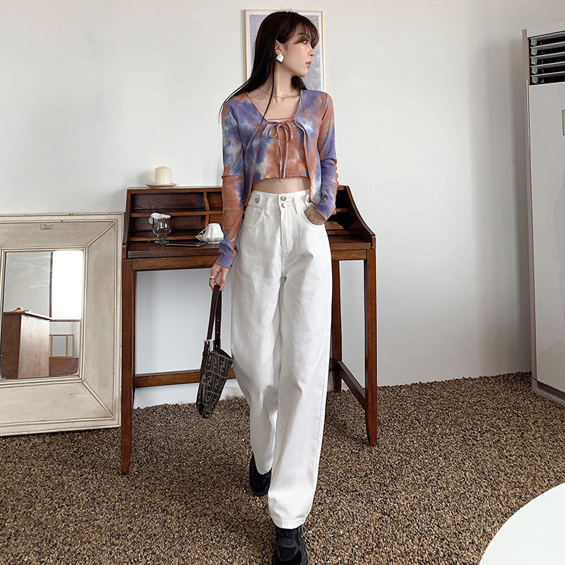 Autumn And Winter Casual Pants, Small Son Denim Wide Leg Pants