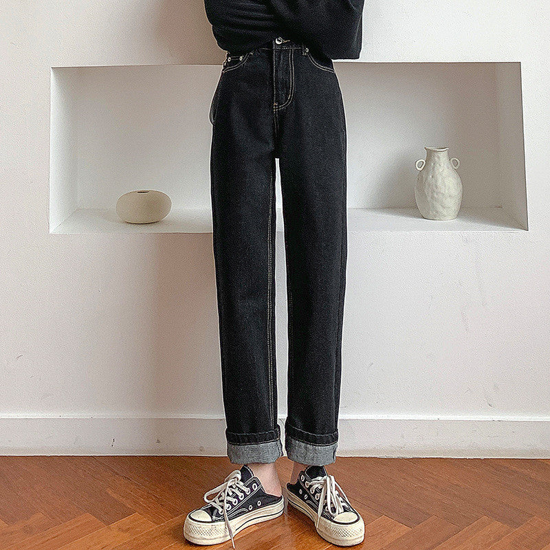 Women's Black Jeans are Straight and Loose Slim and Tall