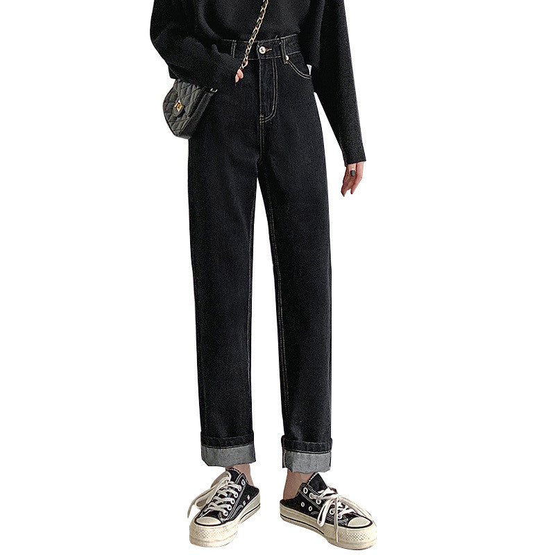 Women's Black Jeans are Straight and Loose Slim and Tall