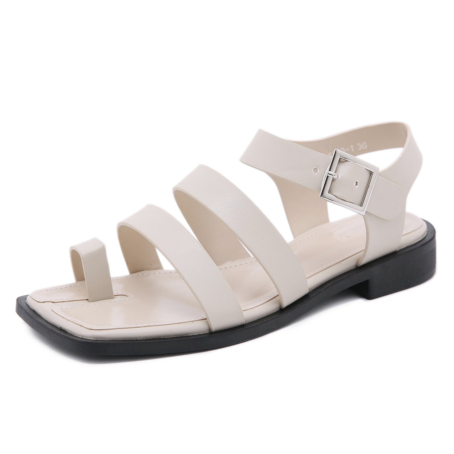Fashion Sandals Trend Split Toe Wild Net Red Roman Shoes Hollow Belt Buckle Fairy Style