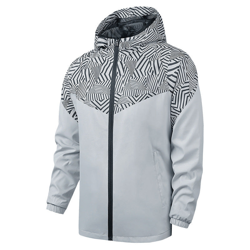 Men's Hooded Jacket Running Windbreaker