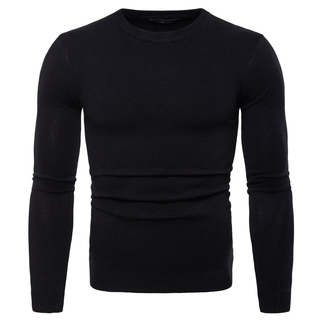 Men's Round Neck Knitted Long Sleeve Sweater