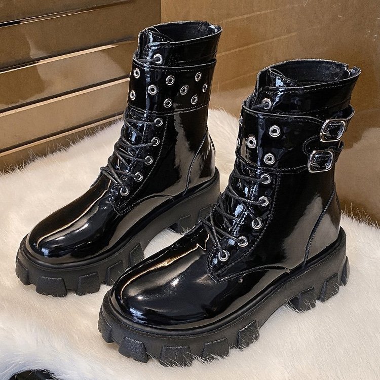 Thick-Soled Martin Boots Women's British Style New Boots