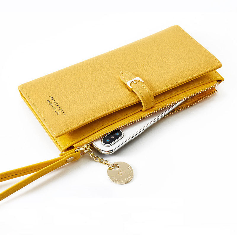 Niche Design Wallet Ladies Small And Thin Long Clutch Handbag Simple Ins Korean
