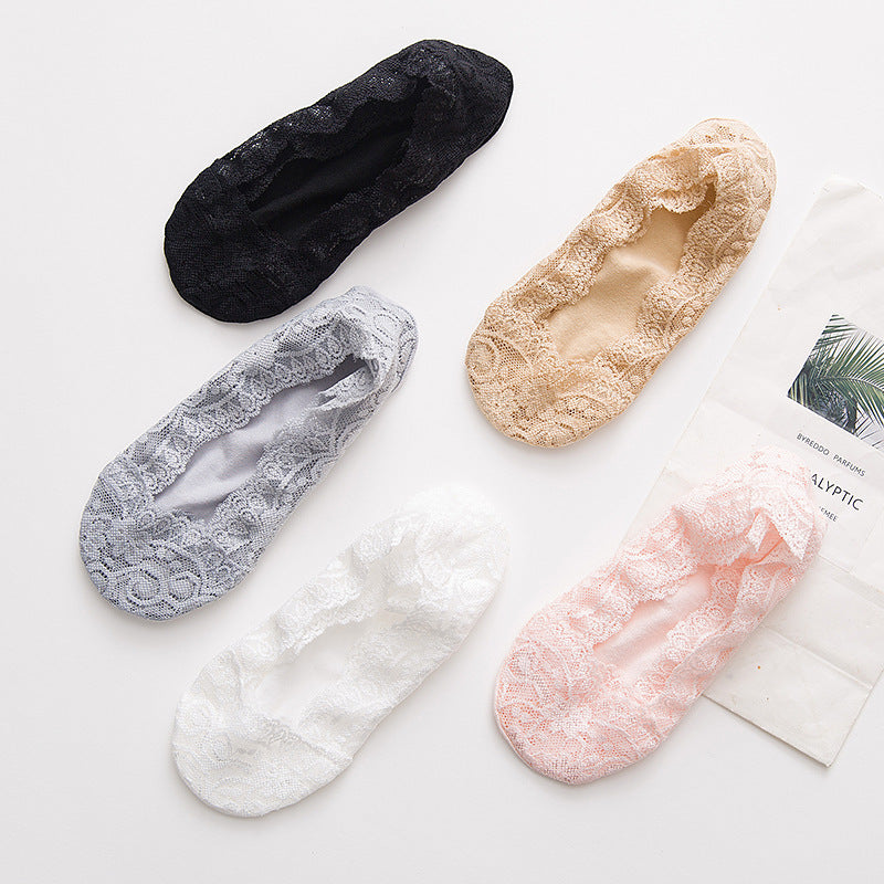 Korea Cute Japanese Invisible Silicone Non-Slip Socks