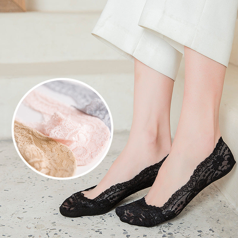 Korea Cute Japanese Invisible Silicone Non-Slip Socks