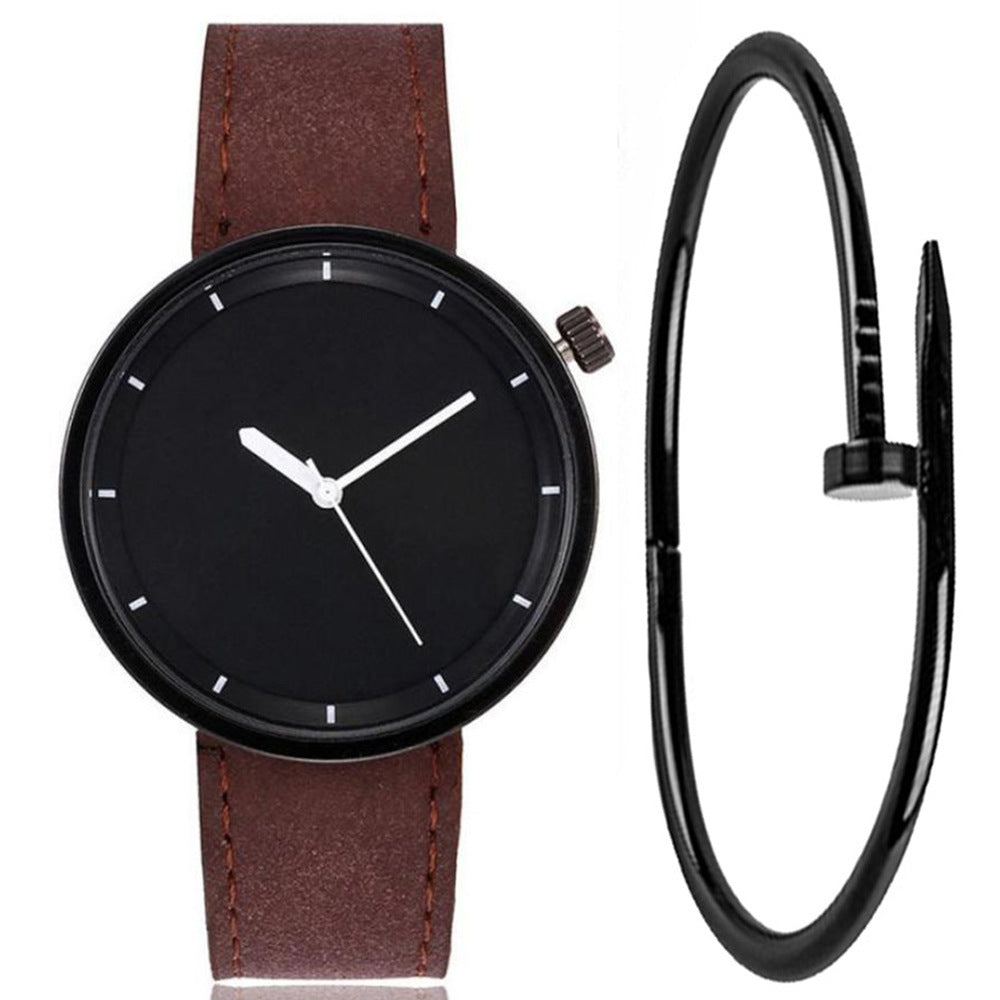 Retro Fashion Frosted Belt Simple Quartz Watch