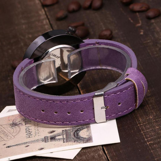 Retro Fashion Frosted Belt Simple Quartz Watch