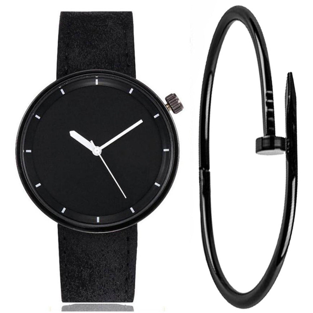 Retro Fashion Frosted Belt Simple Quartz Watch