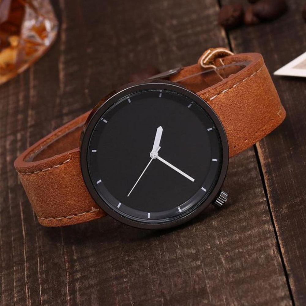 Retro Fashion Frosted Belt Simple Quartz Watch