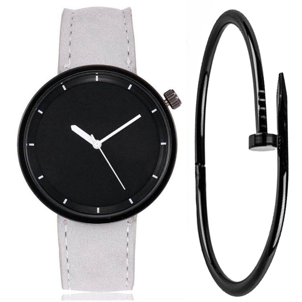Retro Fashion Frosted Belt Simple Quartz Watch