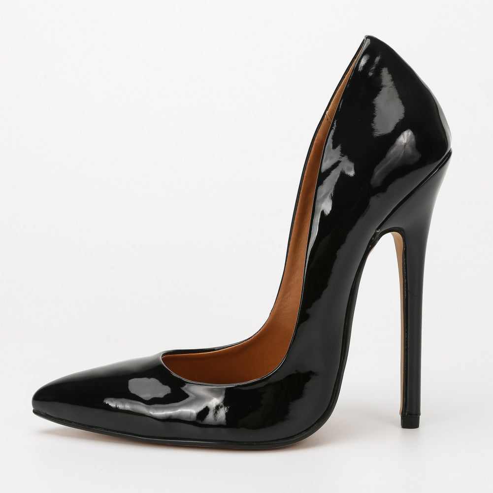 HEYSIMEY 19-20 CD Pseudo-Mother Large Size Super High Heel Women's Single Shoes