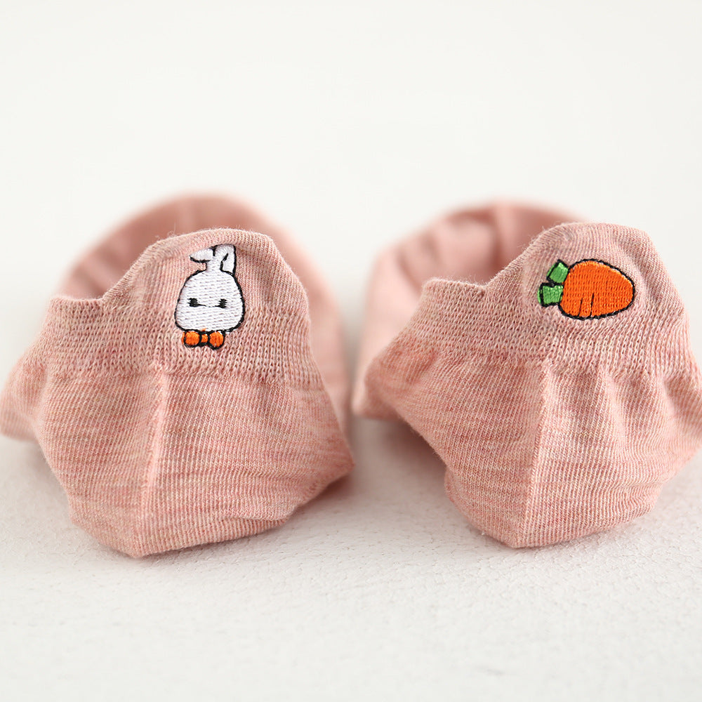 Embroidered Women's Socks