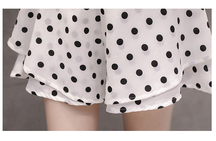 Casual Shorts High Waist Polka Dot Skirt