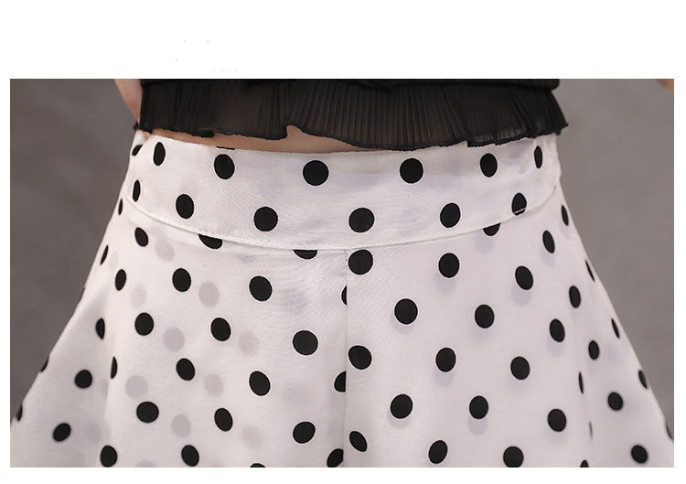 Casual Shorts High Waist Polka Dot Skirt