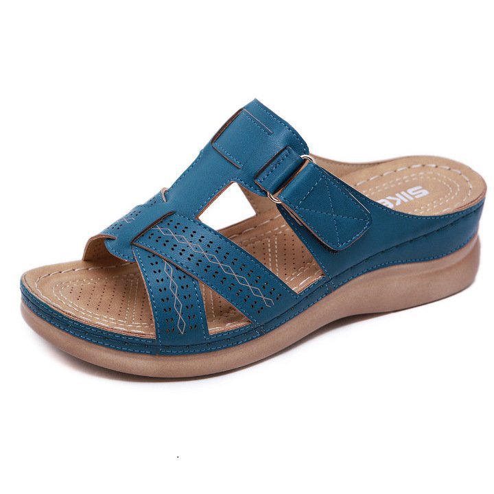 New Style Solid Color Women's Sandals 35-43 Large Size Foreign Trade Women's Slippers