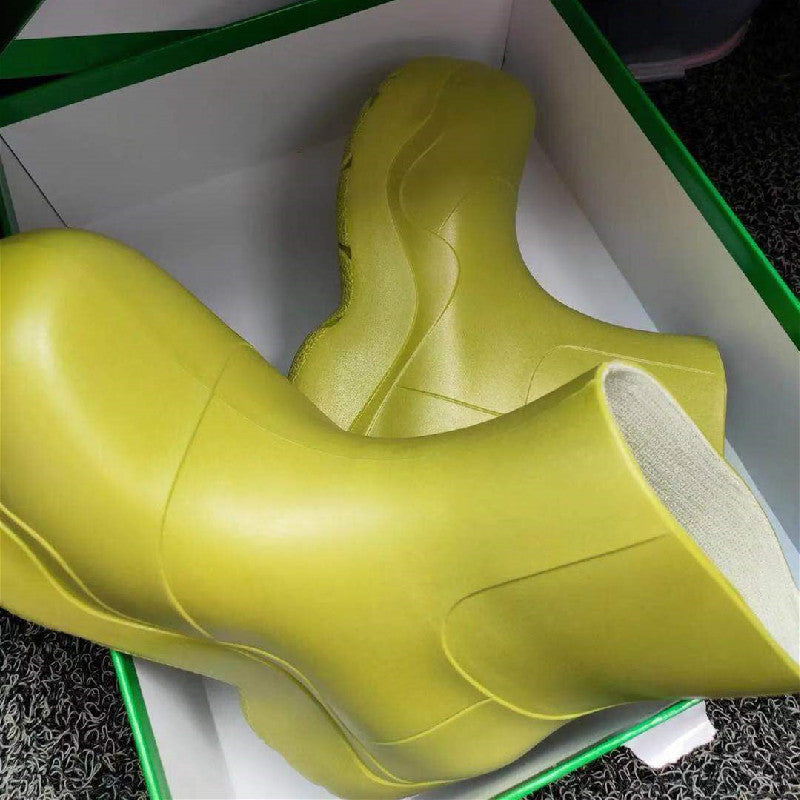 Non-slip Platform Low-top Waterproof Ladies Fashion Rain Boots