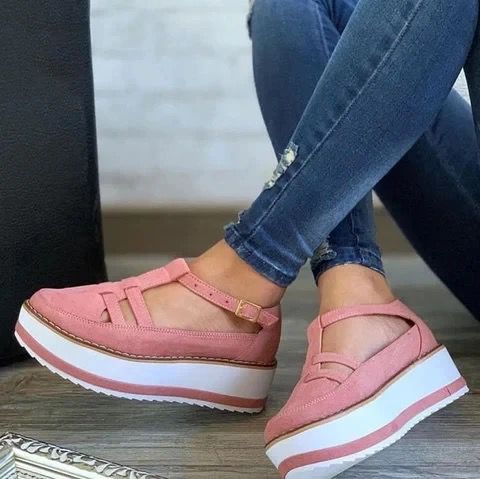 Sandaler til kvinder, åndbare, platformssko med kagebund, afslappede sko